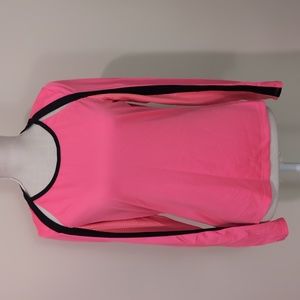 Tail tennis shirt, bright melon color, matches tail skirt for sale, small.